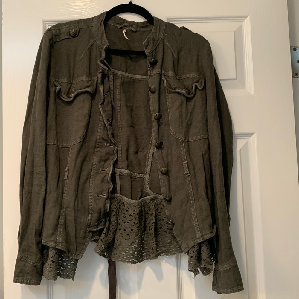 Free People linen jacket
